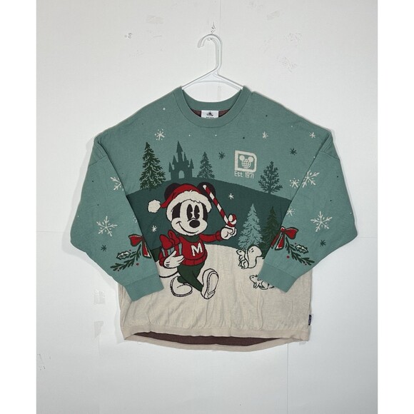 2022 Mickey Disney World Spirit Jersey Sweater Christmas Holidays Size Large